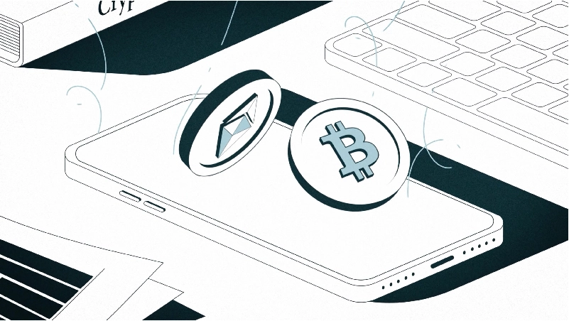 Illustration from DD30 explainer video showcasing the benefits of a crypto index fund with smooth motion graphics.